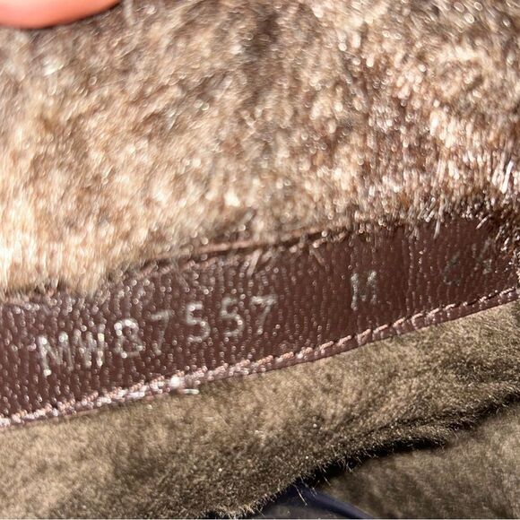 Stuart Weitzman Sockette Suede Leather Faux Fur Wedge Boot Shoes - Picture 7 of 12